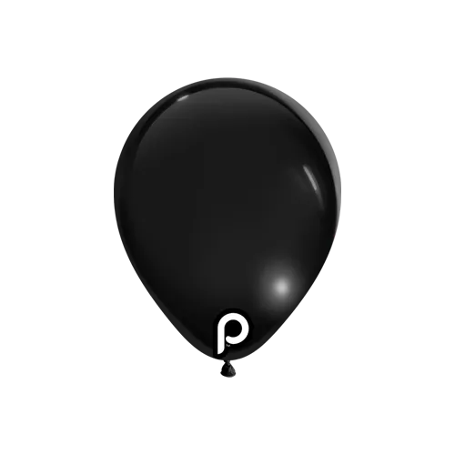Prima 5" Black - Latex Balloons