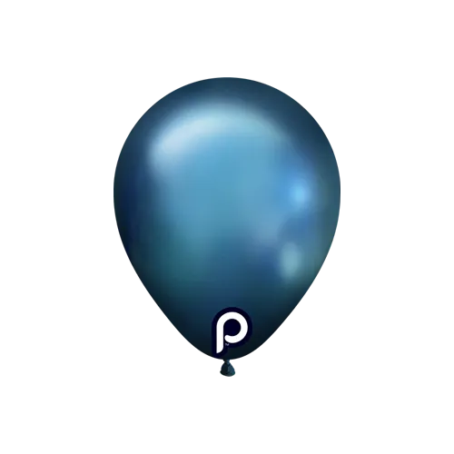 Prima 5" Glam TM Blue - Latex Balloons