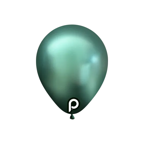Prima 5" Glam TM Green - Latex Balloons