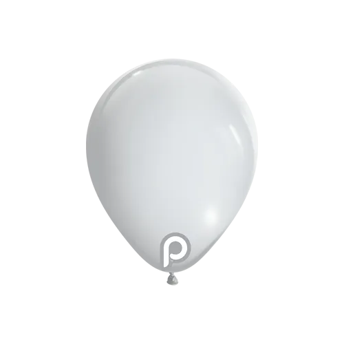Prima 5" White - Latex Balloons