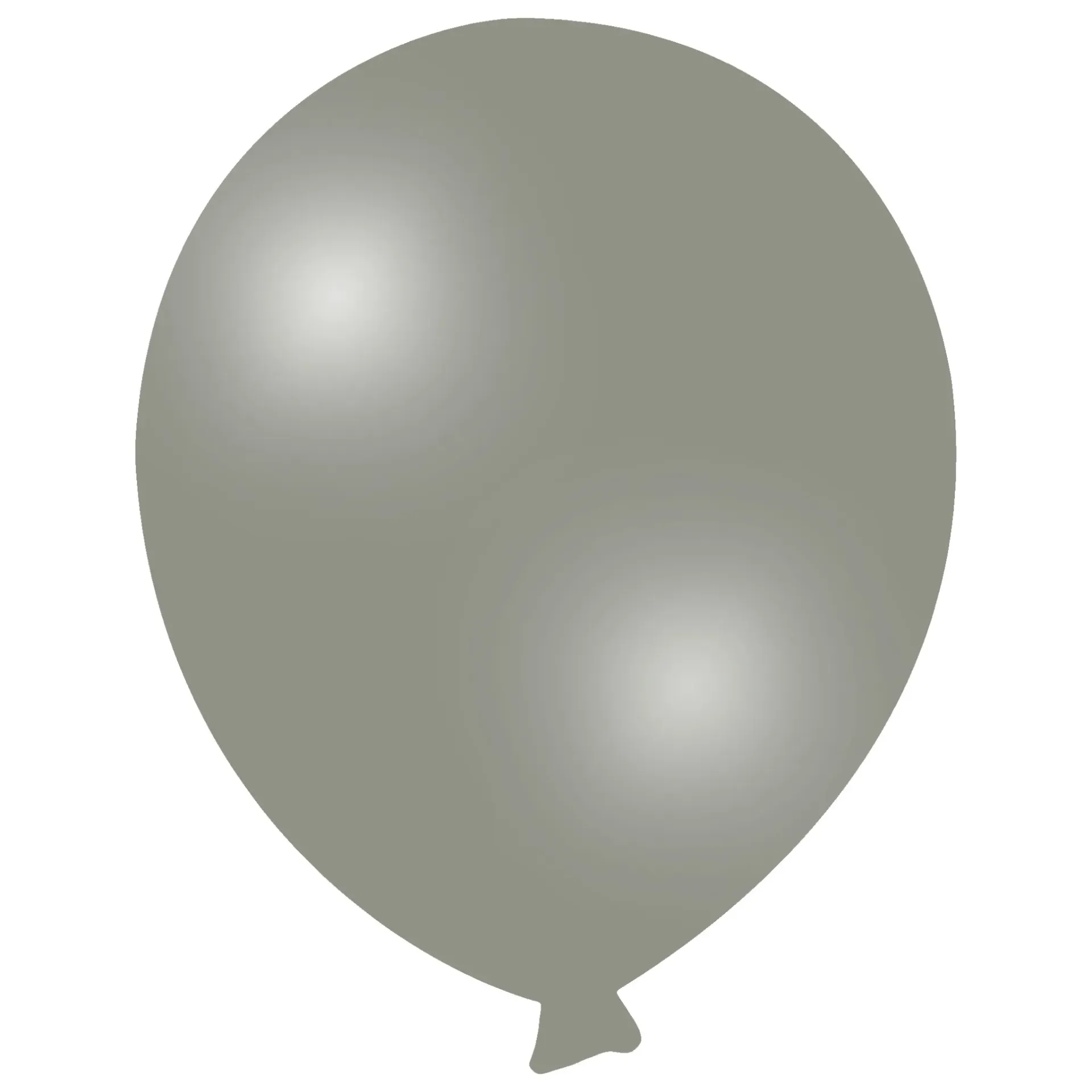 [CL/12.98] Classic Decoratif 12" Grey - Latex Balloons